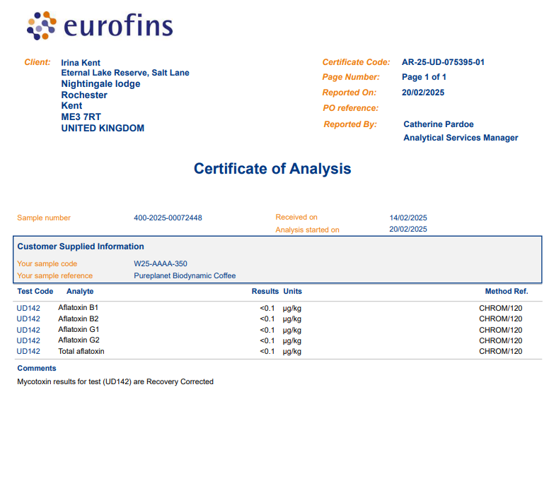 Pureplanet Natural Speciality Roasted Coffee (Medium/Dark)