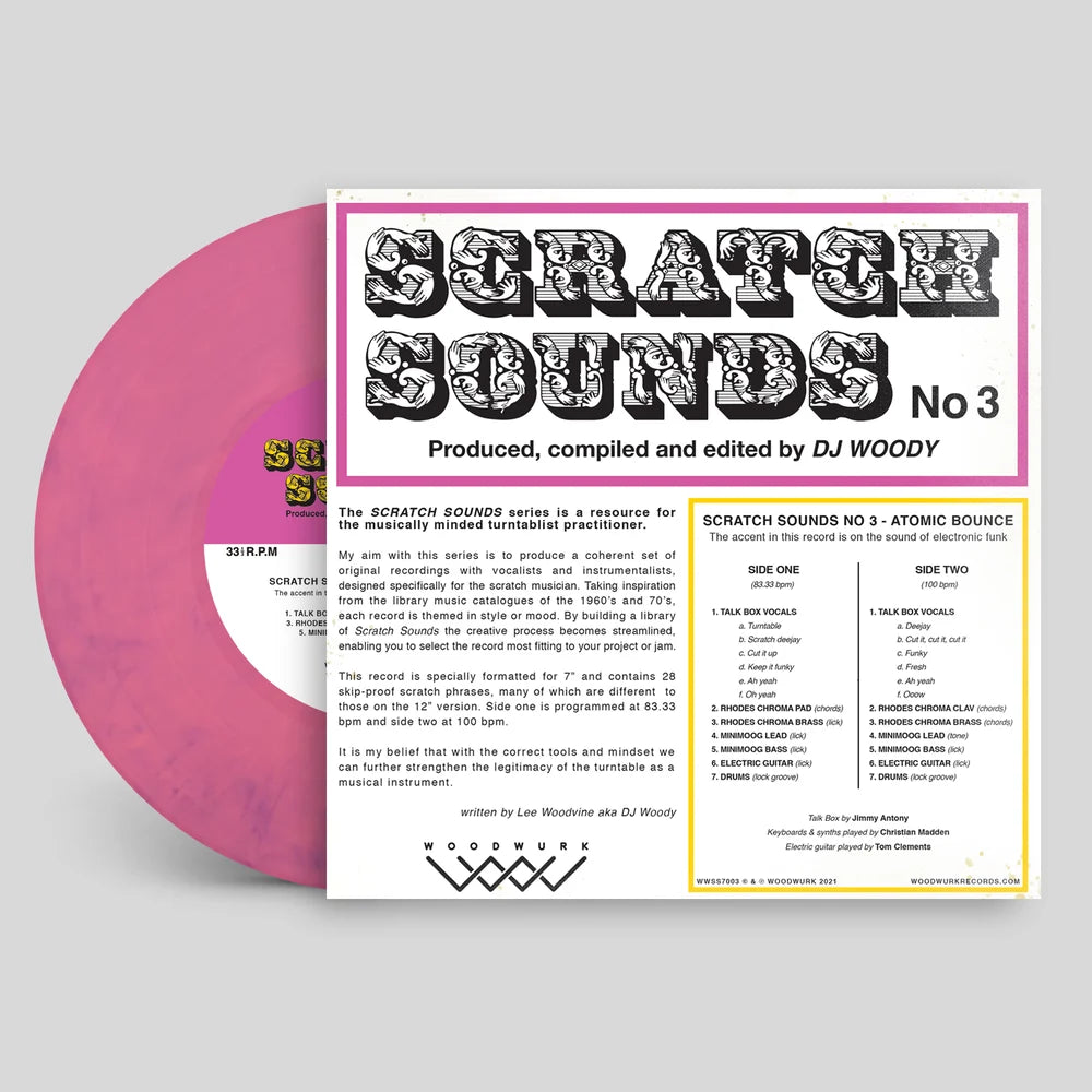 7" VINYL - (PINK PANTHER) - SCRATCH SOUNDS NO.3 (ATOMIC BOUNCE)