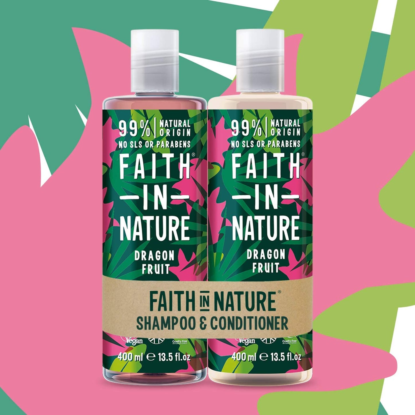 Dragon Fruit Shampoo & Conditioner Set Faith In Nature