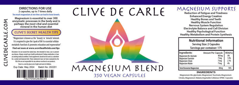 Clive de Carle Magnesium Blend (180)