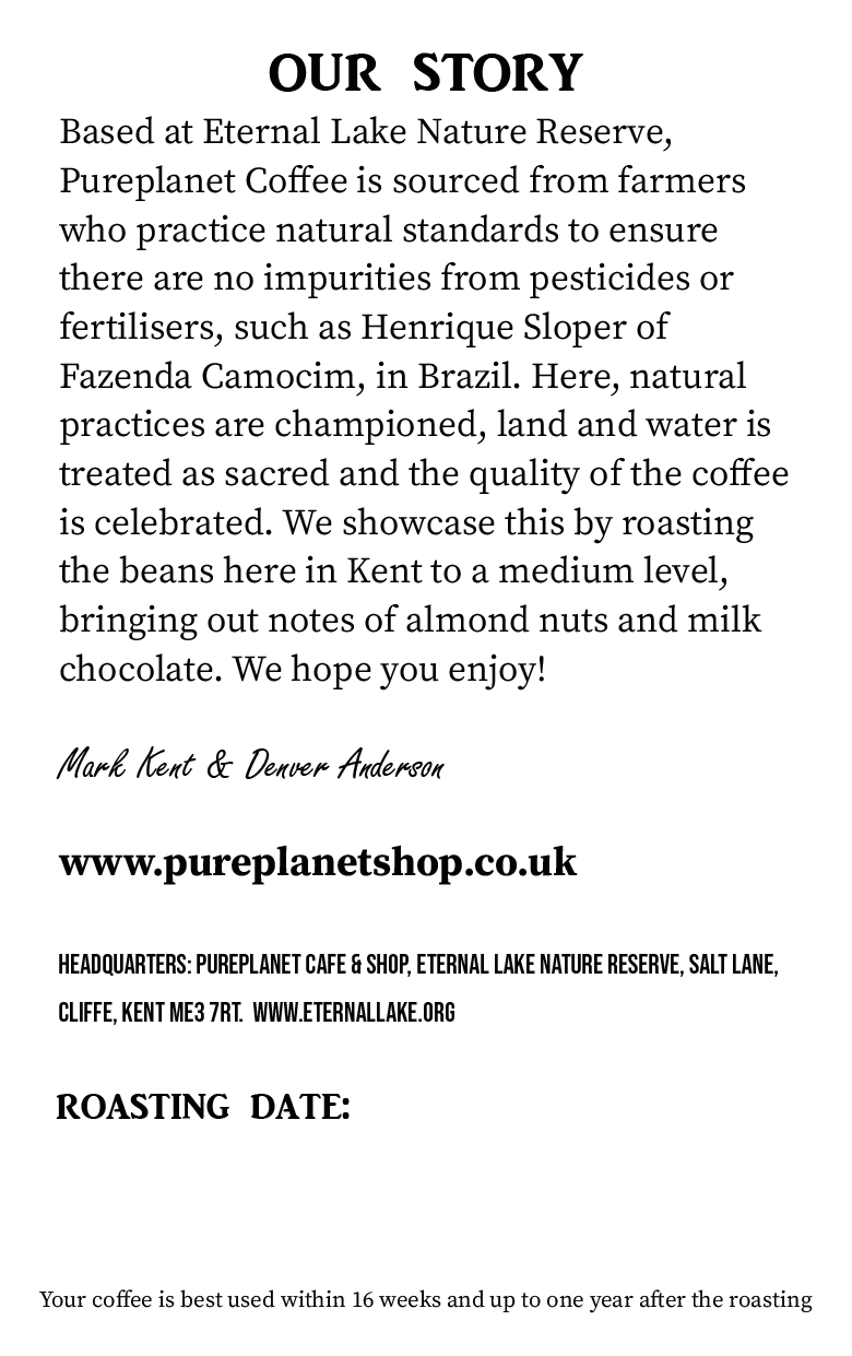 Pureplanet Natural Speciality Roasted Coffee (Medium/Dark)