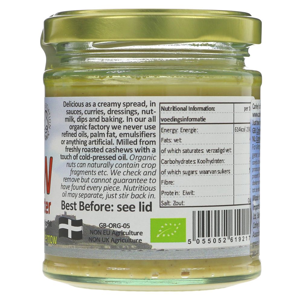 Organic Cashew Roasted Nut Butter 170g