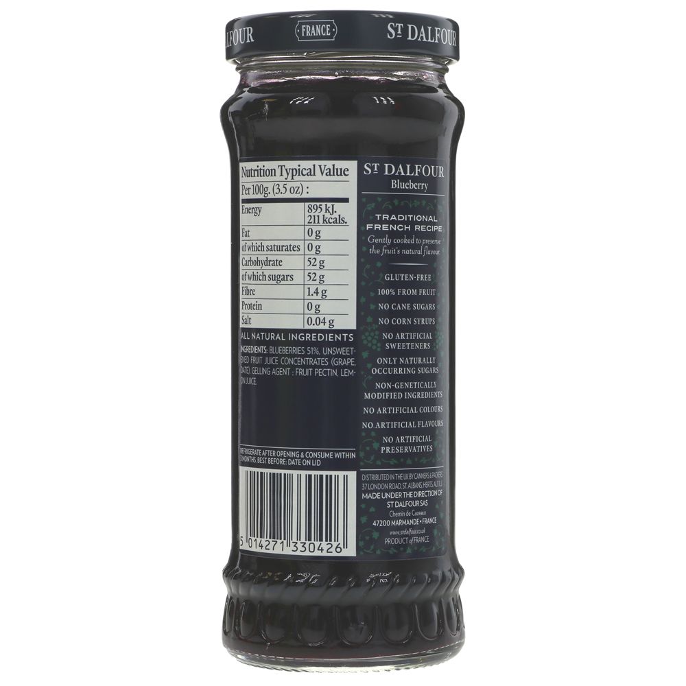 St Dalfour Wild Blueberry Spread - 284g