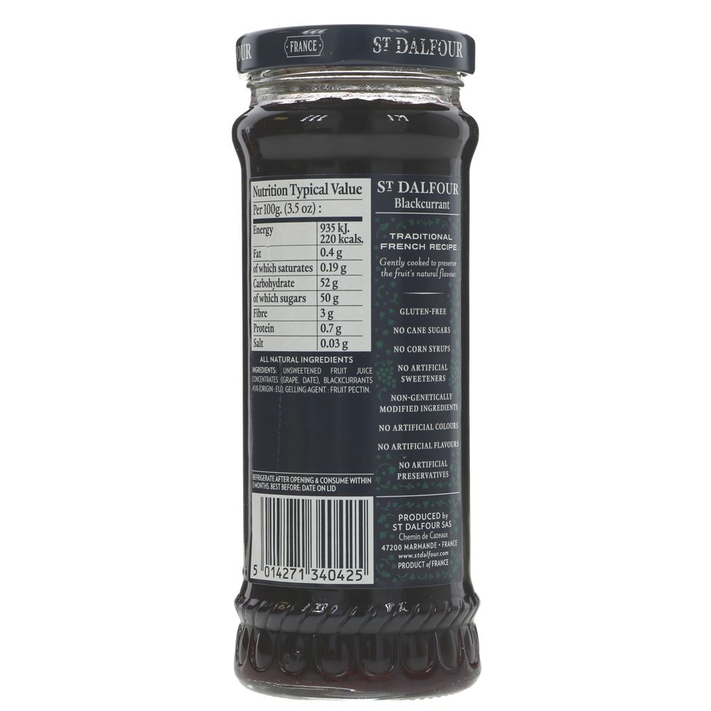 St Dalfour Blackcurrant Spread - 284g