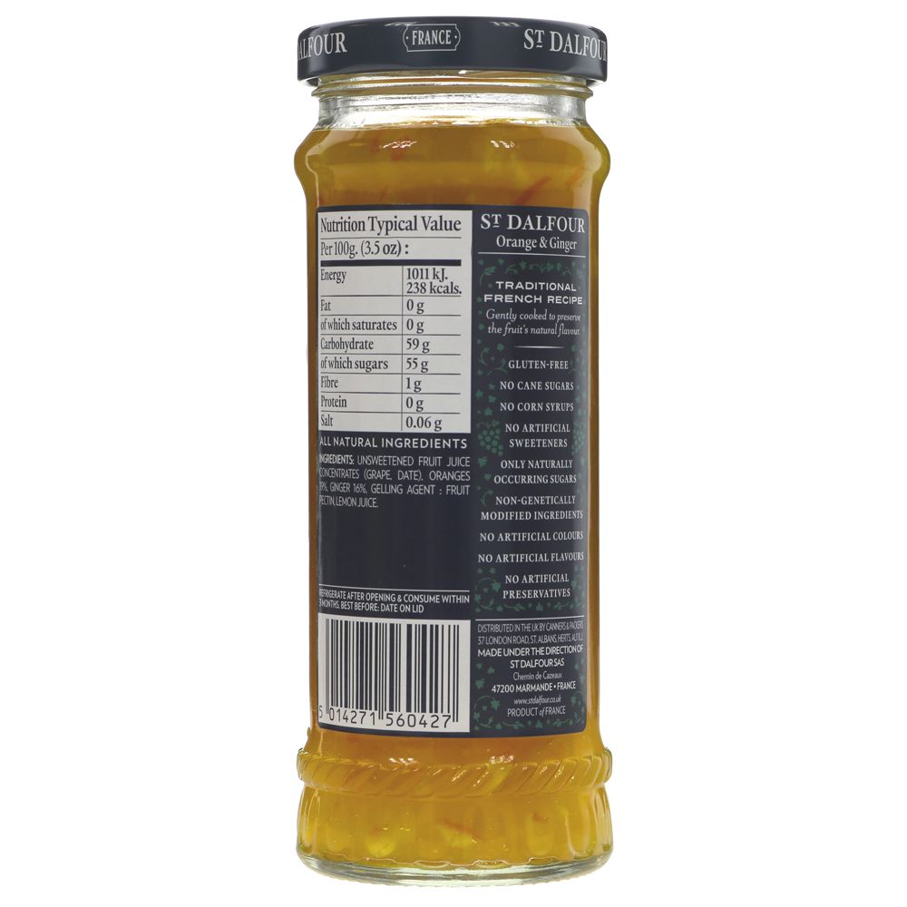 St Dalfour Orange and Ginger Spread - 284g