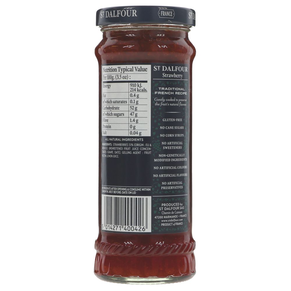 St Dalfour Strawberry Spread - 284g