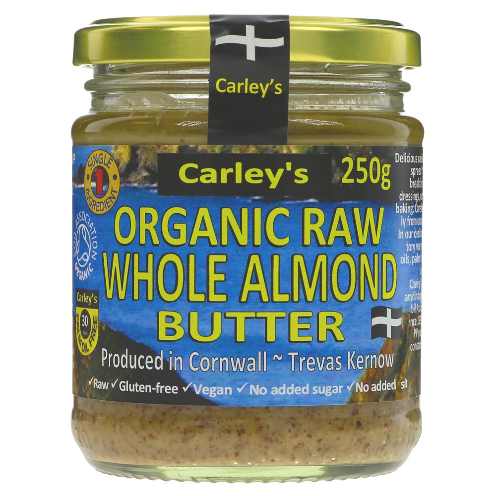 Carley's Organic Raw Almond Butter 250g