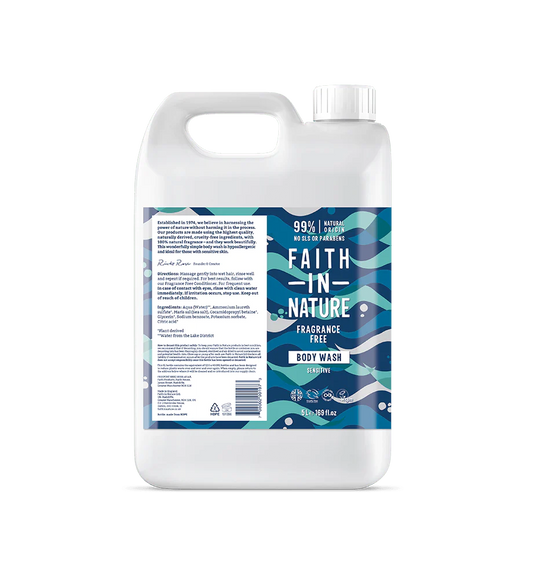 FRAGRANCE FREE BODY WASH - 5L