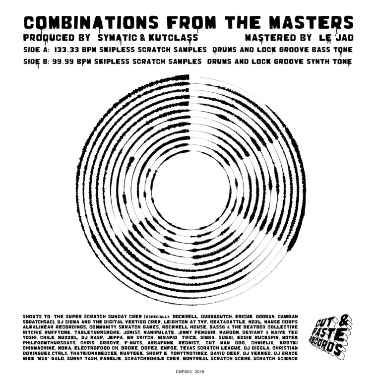 12" VINYL - SYMATIC AND KUTCLASS - COMBINATIONS FROM THE MASTERS