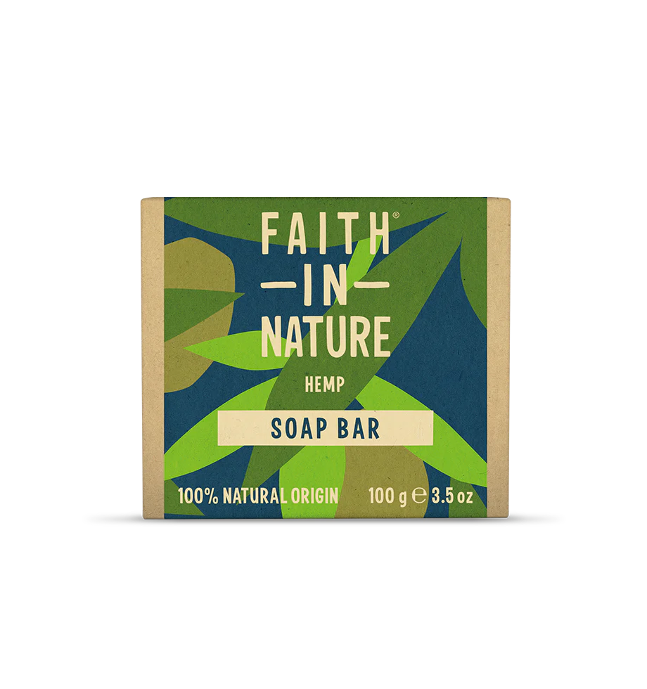FAITH IN NATURE HEMP SOAP BAR 100g