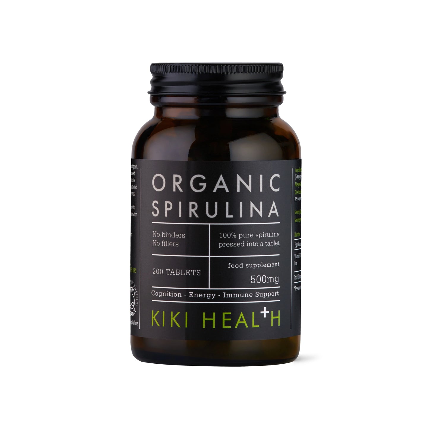 KIKI Health Spirulina, Organic - 200 Tablets