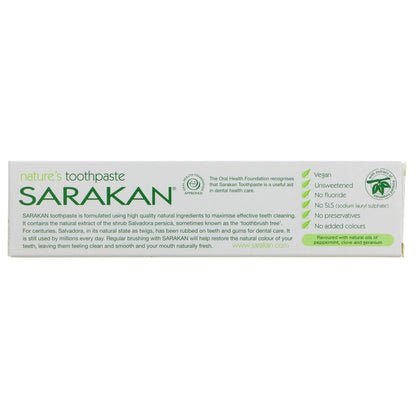 Sarakan Toothpaste Fluoride Free 64g