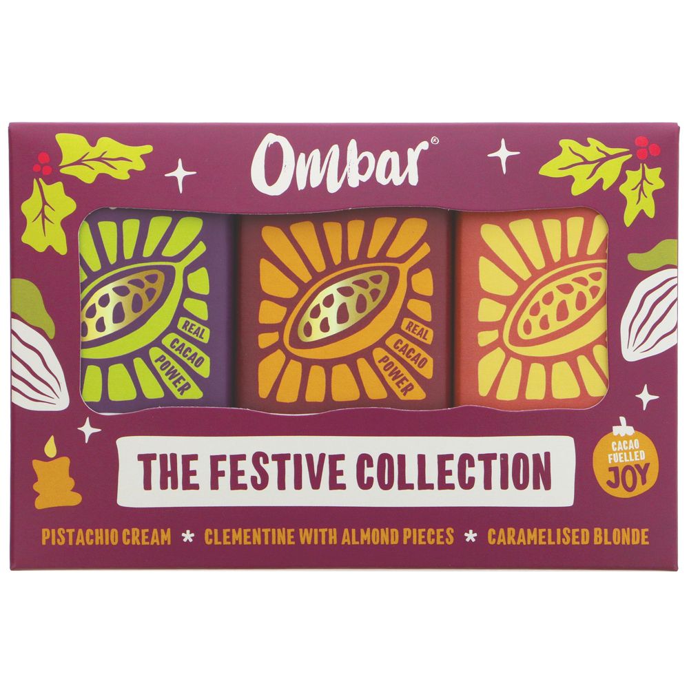 Ombar Chocolate Ombar Christmas multipack 105g