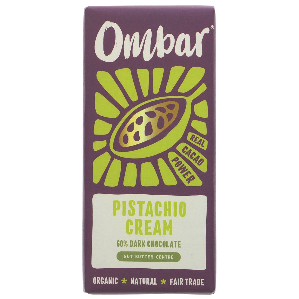 Ombar Chocolate Pistachio Chocolate Bar 70g
