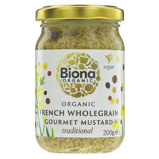 Biona Organic Wholegrain Mustard 200g