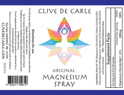 Clive de Carle Magnesium Spray 100ml